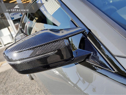 AutoTecknic G8X Style M-Inspired Version II Dry Carbon Mirror Covers - G42 2-Series - Graveyard Performance