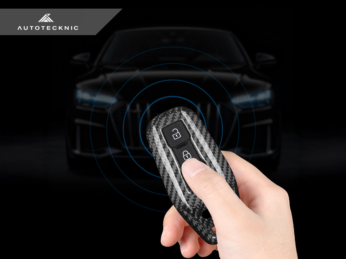 AutoTecknic Dry Carbon Remote Key Case - Audi A6 e-tron | Q4 e-tron | Q6L e-tron 2025-Up - Graveyard Performance