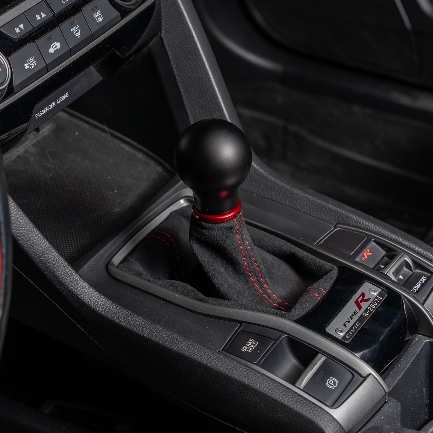 Billetworkz Premium Alcantara Shift Boot – Honda Civic Si/Type R 2016–2021 - Graveyard Performance
