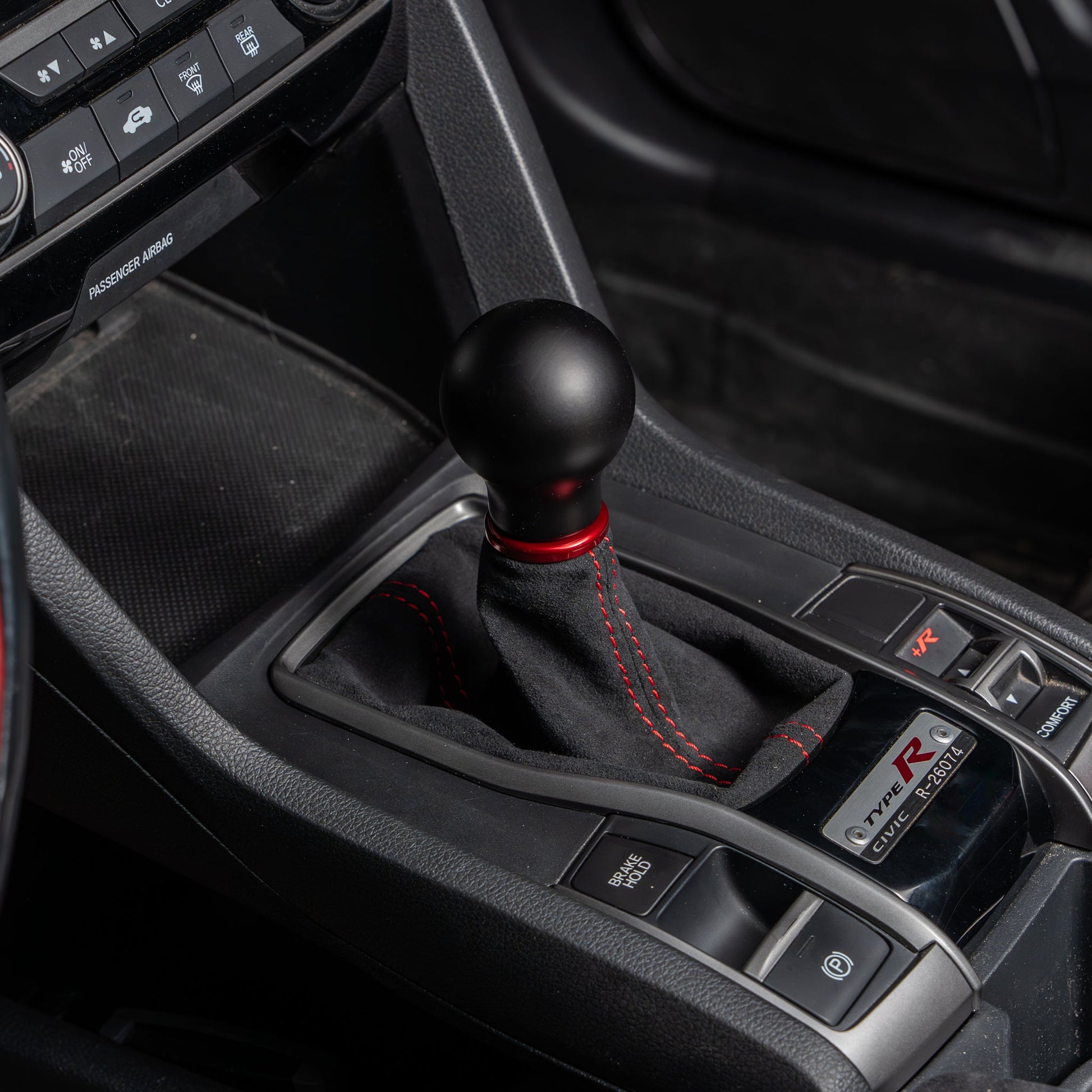 Billetworkz Premium Alcantara Shift Boot – Honda Civic Si/Type R 2016–2021 - Graveyard Performance