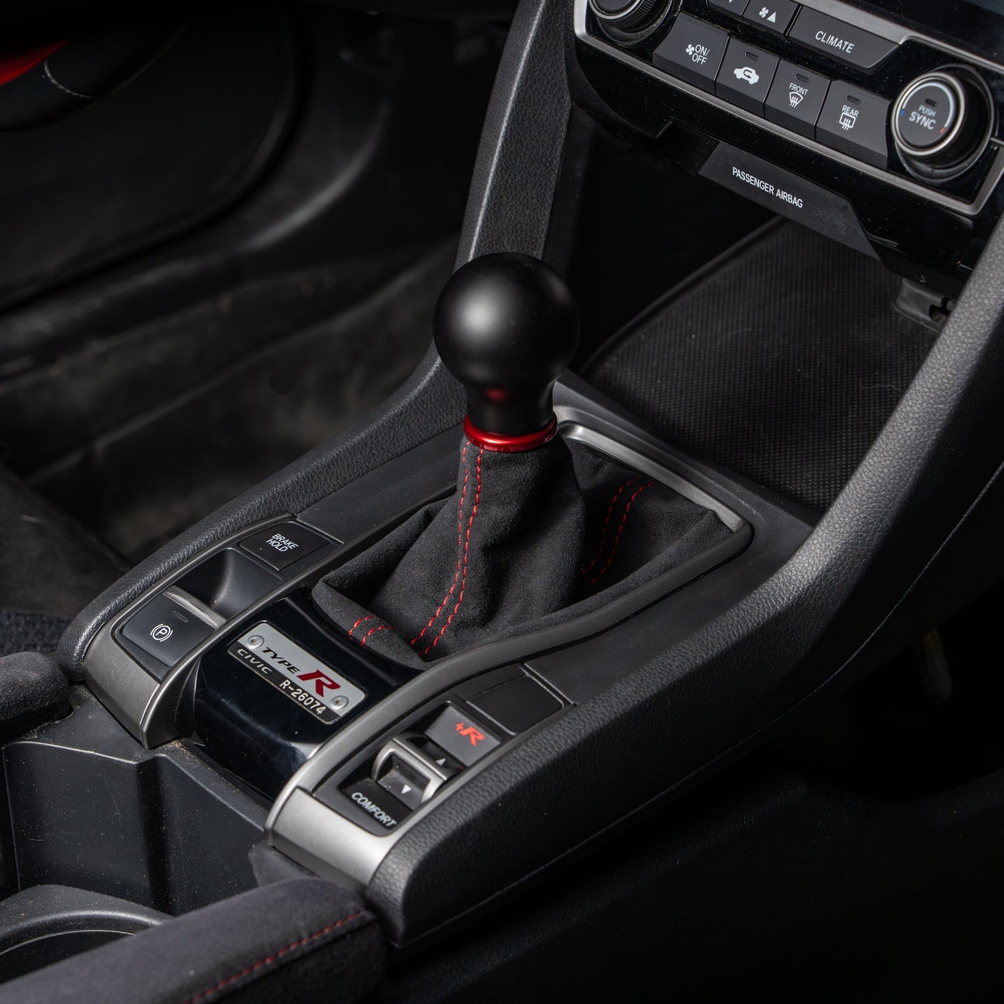 Billetworkz Premium Alcantara Shift Boot – Honda Civic Si/Type R 2016–2021 - Graveyard Performance