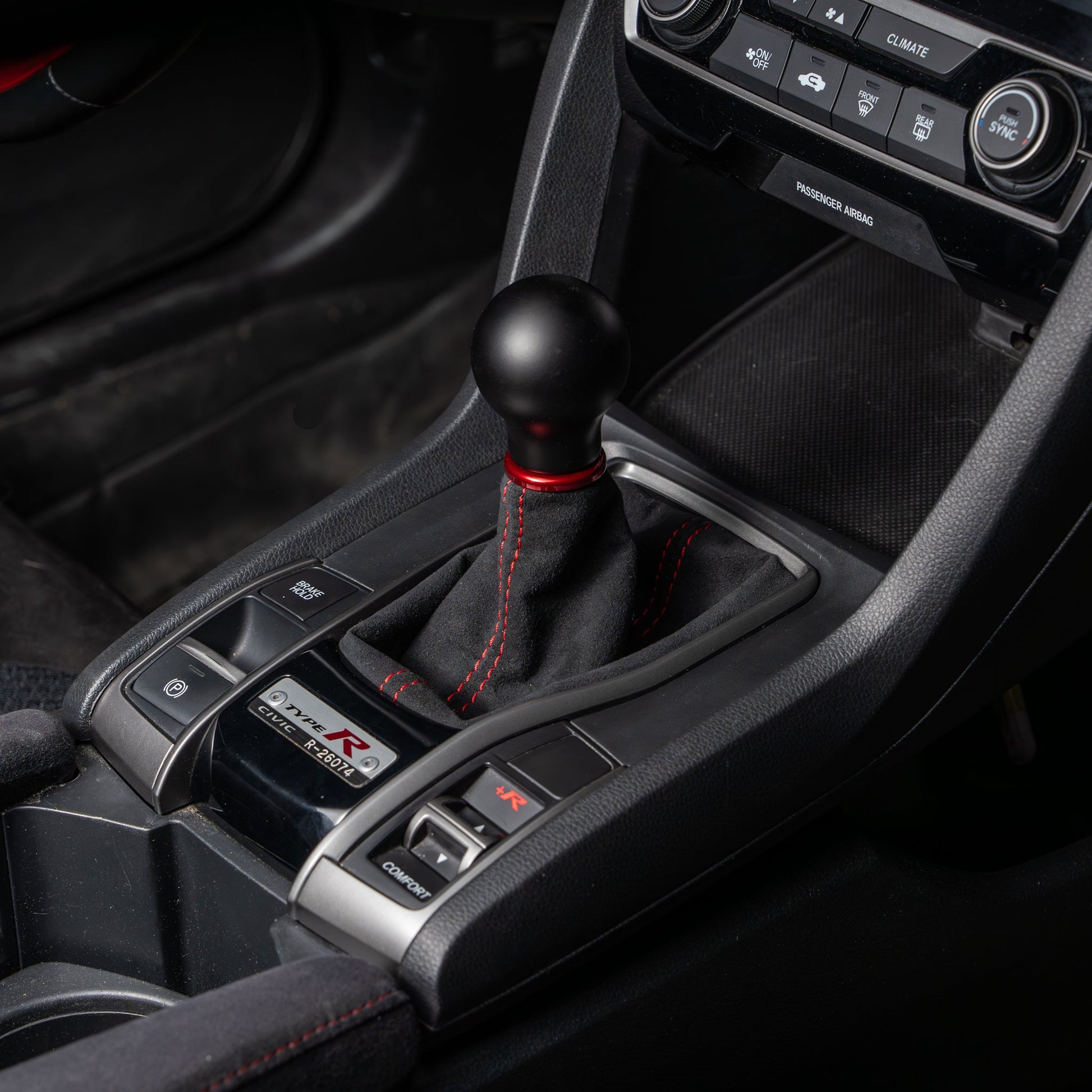 Billetworkz Premium Alcantara Shift Boot – Honda Civic Si/Type R 2016–2021 - Graveyard Performance