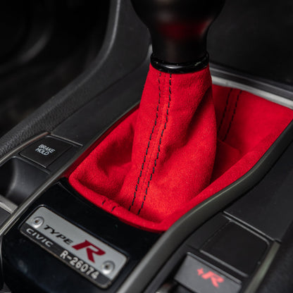 Billetworkz Premium Alcantara Shift Boot – Honda Civic Si/Type R 2016–2021 - Graveyard Performance