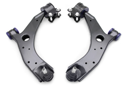 SuperPro 2004 Mazda 3 i Front Lower Control Arm Set w/ Bushings - Graveyard Performance