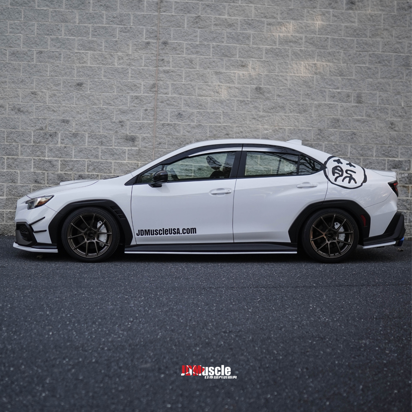 JDMuscle [22-25 WRX] Canards V1 - ABS / Paint Matched / Gloss Black