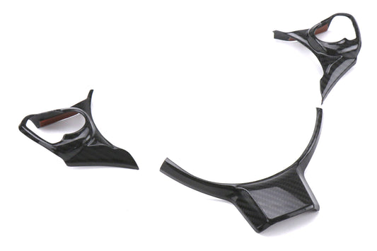 OLM LE Dry Carbon Fiber Steering Wheel Covers - 2017-2024 Subaru BRZ / Toyota GR86