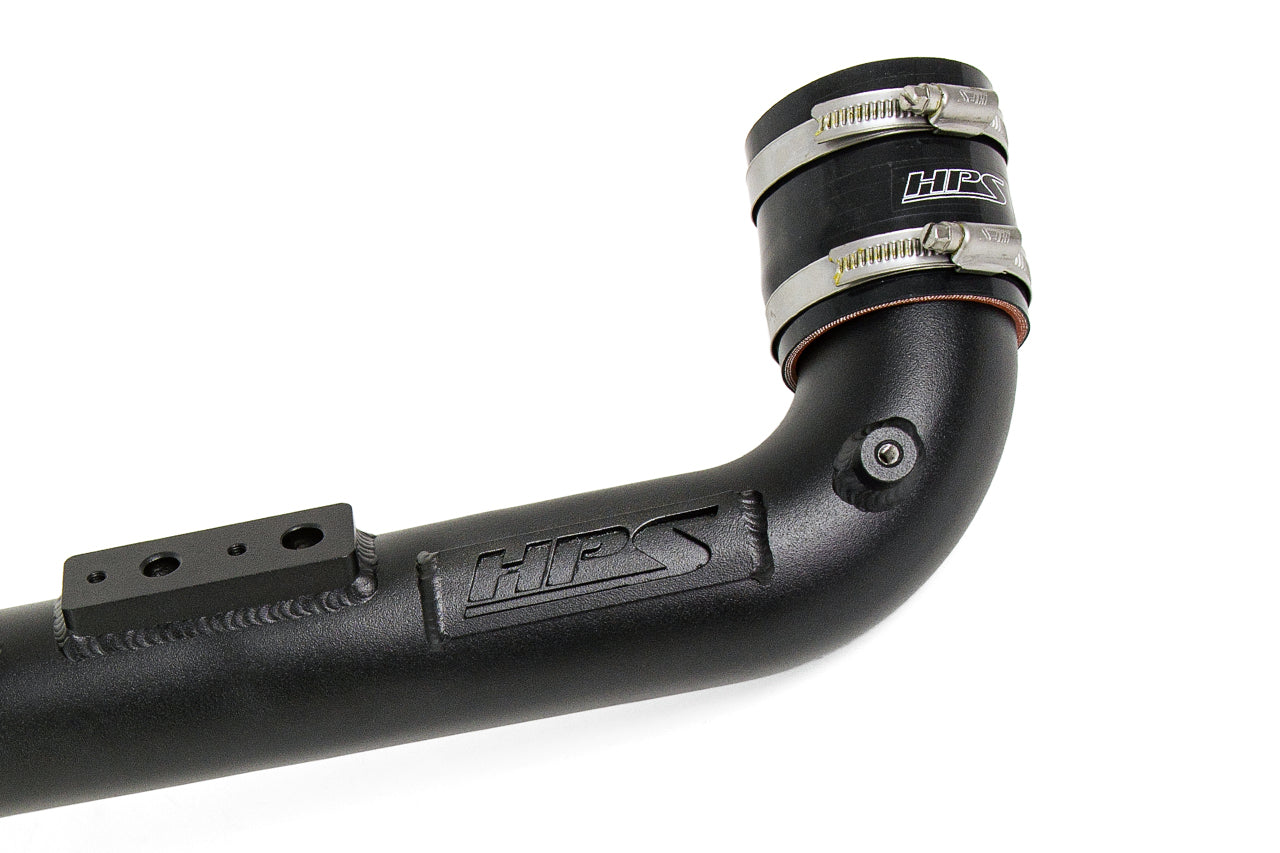 HPS Performance Intercooler Charge Pipe Kit (Cold Side Upper Only), Black, 17-134WB