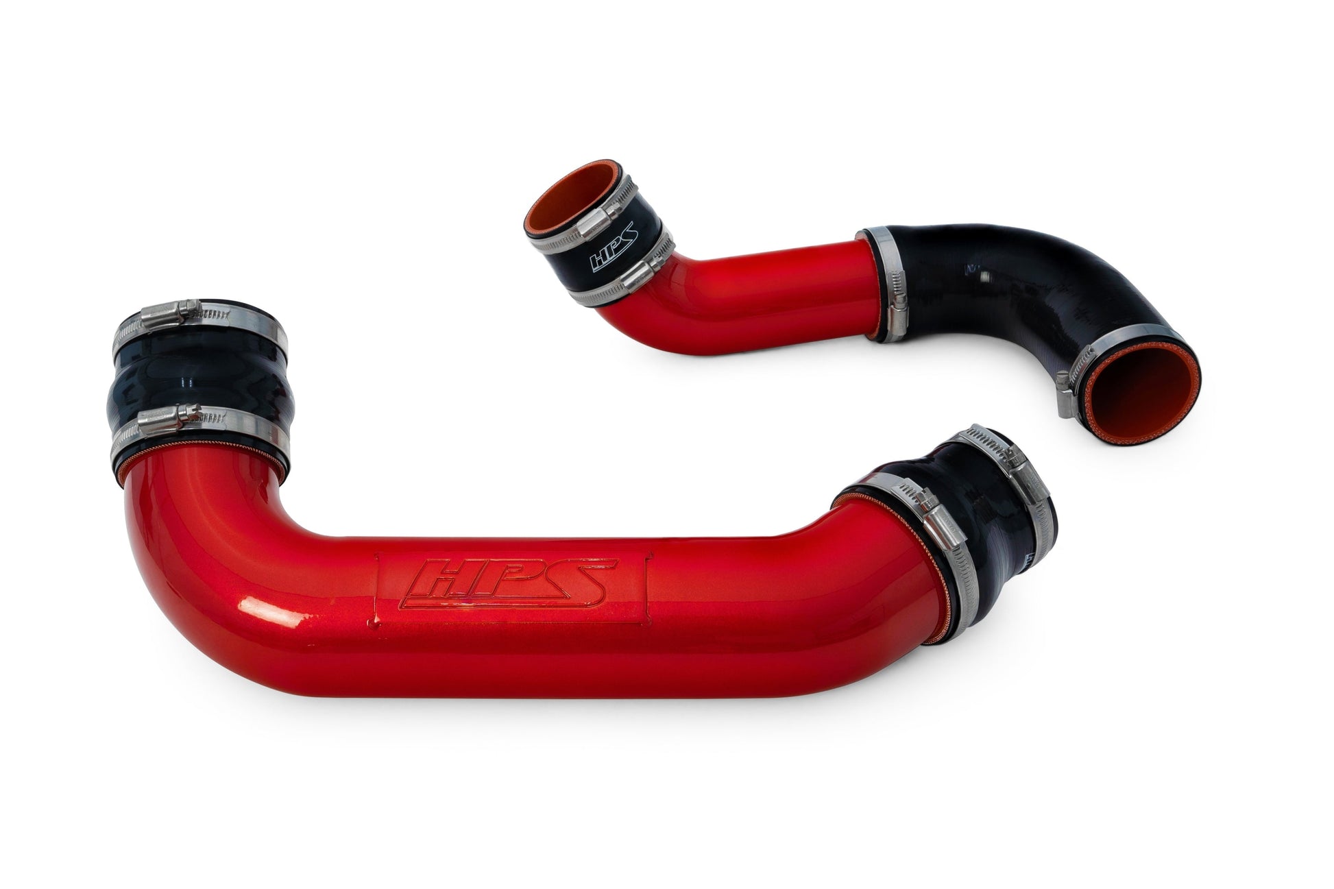 HPS Performance Intercooler Charge Pipe Kit Hot Side and Cold Side Red 17-163R