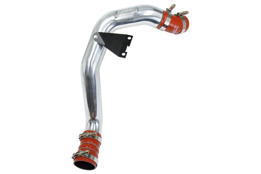 HPS Intercooler Charge Pipe Hot Side with Orange Boots Polished 17-171P