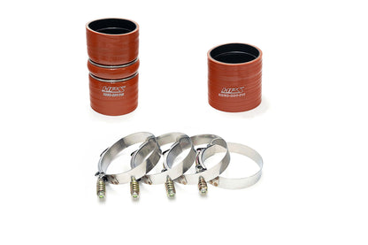 HPS Intercooler Charge Pipe (Cold Side) with Orange Boots, Red, 17-172R