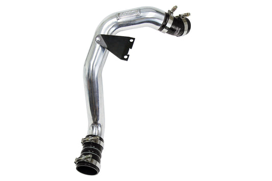 HPS Intercooler Charge Pipe Hot Side with Black Boots Polished 17-173P
