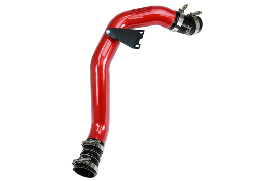 HPS Intercooler Charge Pipe Hot Side with Black Boots Red 17-173R