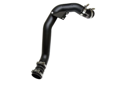 HPS Intercooler Charge Pipe Hot Side with Black Boots Black 17-173WB