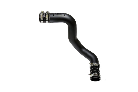 HPS Intercooler Charge Pipe Cold Side with Black Boots Black 17-174WB