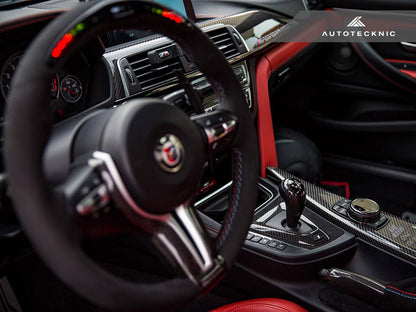 AutoTecknic Carbon Alcantara Shift Console Trim - F80 M3 | F82/ F83 M4 - Graveyard Performance