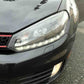 Spyder Volkswagen Golf/GTI 10-13 Projector Headlights Halogen Model- DRL Blk PRO-YD-VG10-DRL-BK