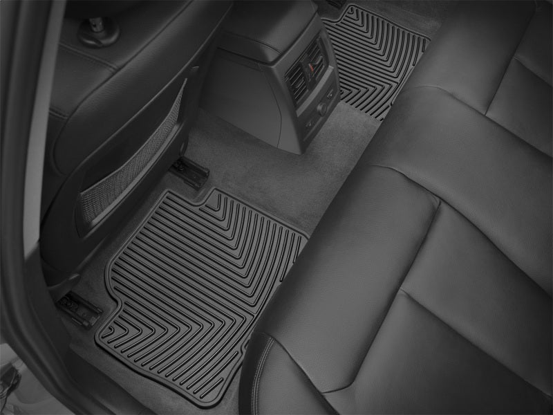 WeatherTech 12+ BMW 3-Series (F30) Rear Rubber Mats - Black - Graveyard Performance
