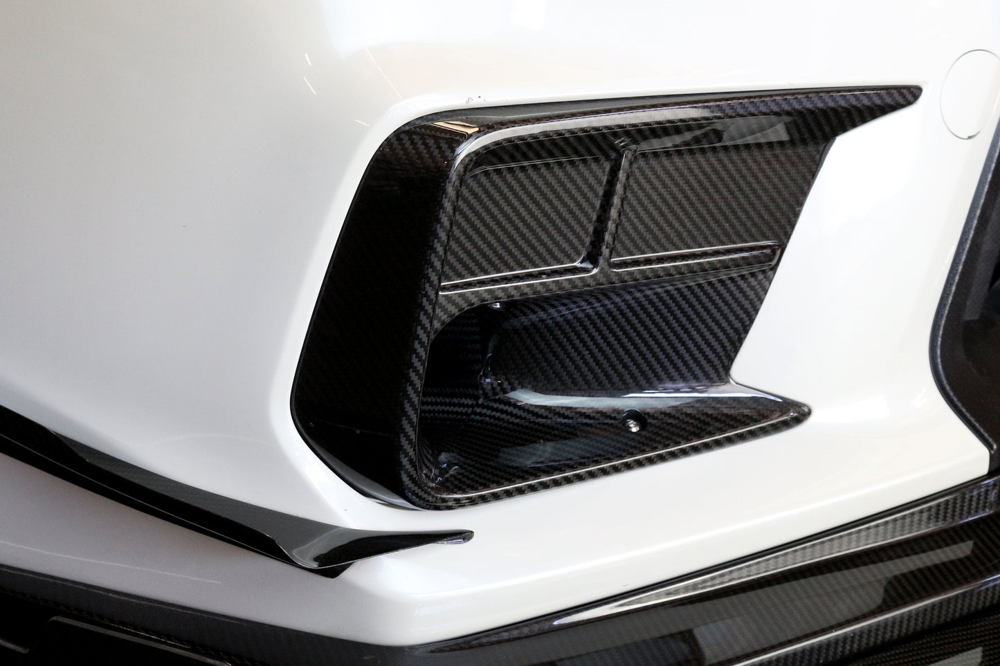 APR Performance Subaru WRX STI Carbon Fiber Front Bumper Bottom Canards 2018-2021
