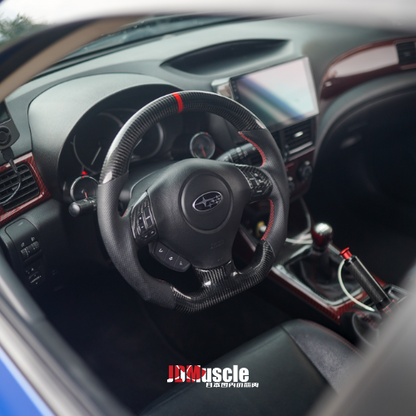 JDMuscle 08-14 WRX/STI Custom Carbon Fiber Steering Wheel