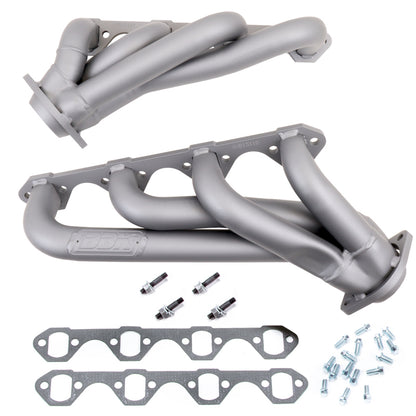 BBK 79-93 Mustang 351 Swap Shorty Unequal Length Exhaust Headers - 1-5/8 Titanium Ceramic - Graveyard Performance