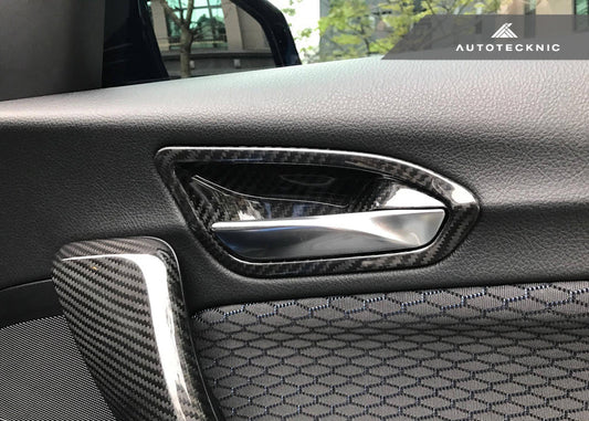 AutoTecknic Dry Carbon Interior Door Handle Trim Set - F87 M2 | F22 2-Series | F20 1-Series - Graveyard Performance