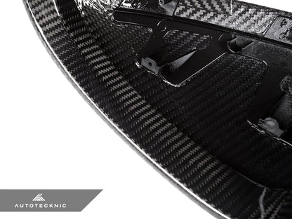AutoTecknic Replacement Dry Carbon Mirror Covers - Porsche 95B Macan - Graveyard Performance