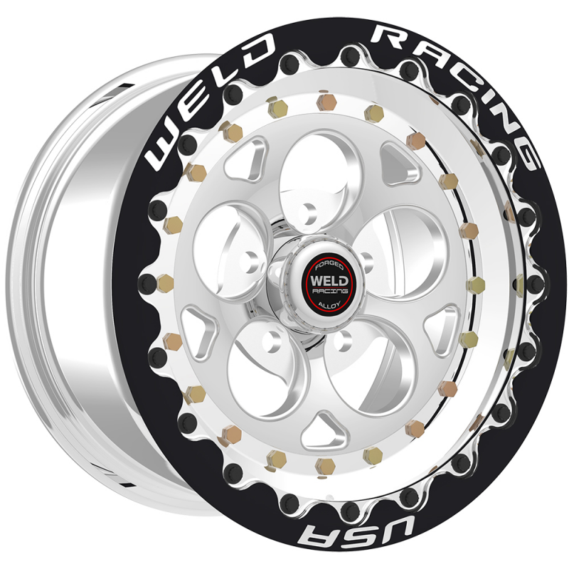 Weld Magnum III 15x10 / 5x4.5 BP / 3.5in. BS Black Wheel - Black Single Beadlock MT - Graveyard Performance