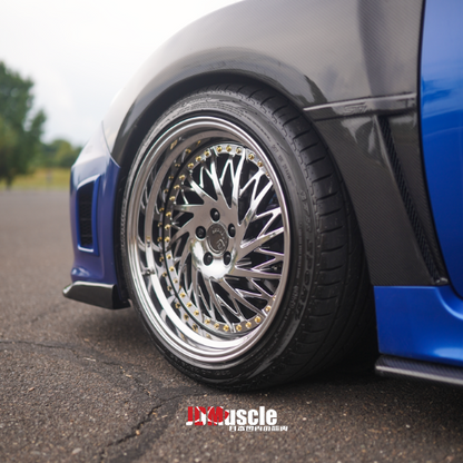 JDMuscle [08-14 STI / 11-14 WRX GRB/GVB] Tanso Carbon Fiber/FRP OE Style Fenders - Graveyard Performance
