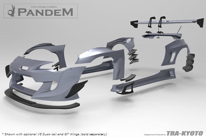GReddy Scion FR-S Pandem Wide Body V3 Side Skirts - Graveyard Performance
