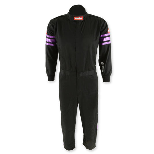 RaceQuip Purple Trim SFI-1 JR. Suit - Kids Small