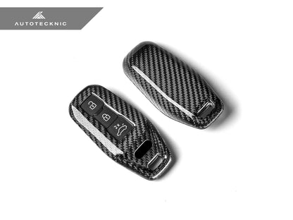 AutoTecknic Dry Carbon Remote Key Case - Audi A6 e-tron | Q4 e-tron | Q6L e-tron 2025-Up - Graveyard Performance
