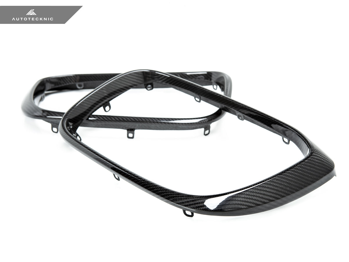 AutoTecknic Replacement Dry Carbon Grille Surround Set - F97 X3M | F98 X4M - Graveyard Performance