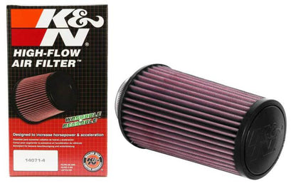 K&N Universal Round Tapered Filter 3 inch FLG / 5 inch Bottom / 4 inch Top / 7 7/8 inch Height - Graveyard Performance