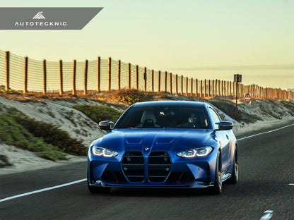 AutoTecknic Dry Carbon Podium V1 Front Grille Set - G80 M3 | G82/ G83 M4 - Graveyard Performance