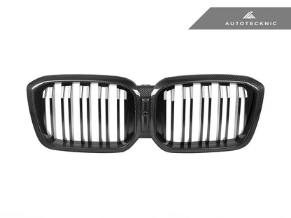 AutoTecknic Dry Carbon Fiber Dual-Slats Front Grille Set - G01 X3 LCI | G02 X4 LCI - Graveyard Performance