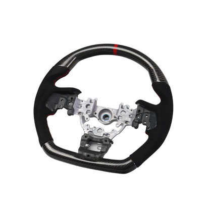 Racing Art [22-25 WRX] Carbon Fiber Steering Wheel - Leather / Suede
