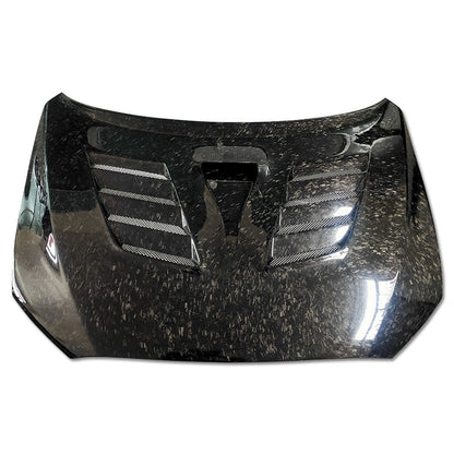 JDMuscle [08-15 Mitsubishi Lancer EVO X] Tanso Carbon Fiber Hood w/ heat extract *SPECIAL ORDER. NO CANCELLATION