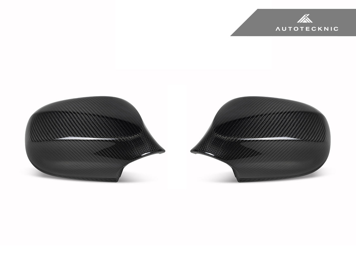 AutoTecknic Dry Carbon Fiber Mirror Cap Set - E90 3-Series Sedan LCI - Graveyard Performance