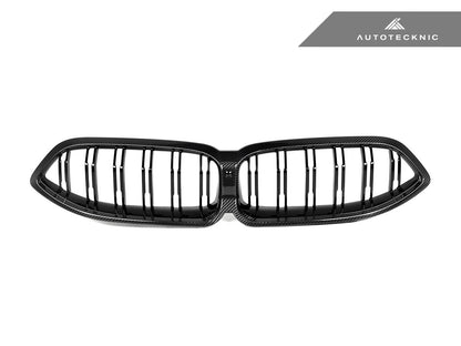 AutoTecknic Dry Carbon Dual-Slats Front Grille - G14/ G15/ G16 8-Series - Graveyard Performance