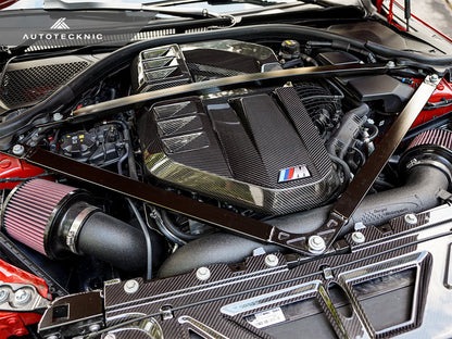 AutoTecknic Dry Carbon Fiber Engine Cover - G80 M3 | G82/ G83 M4 - Graveyard Performance