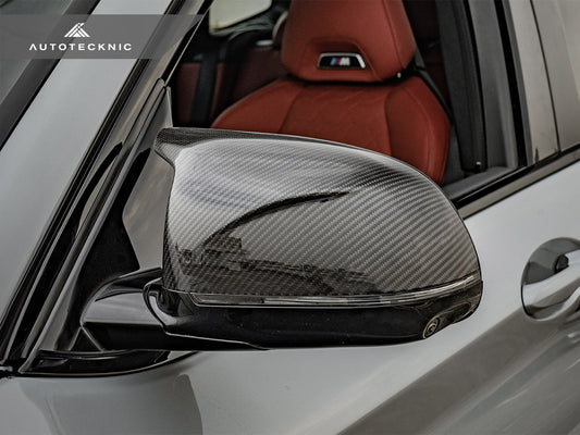 AutoTecknic Replacement Dry Carbon Mirror Covers - F95 X5M | F96 X6M - Graveyard Performance