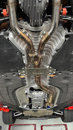 MAD BMW G87 M2 S58 Resonated Single Midpipe (Brace Included) - Graveyard Performance