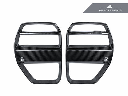 AutoTecknic Dry Carbon Motorsport V1 Front Grille Set - G80 M3 | G82/ G83 M4 - Graveyard Performance