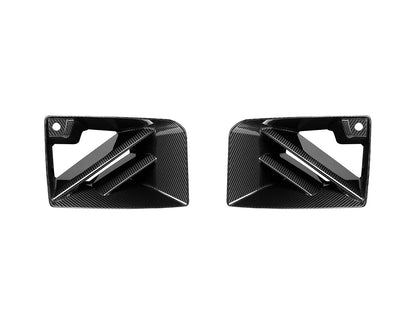 AutoTecknic Dry Carbon Corsa Front Bumper Lower Vent Set - G87 M2