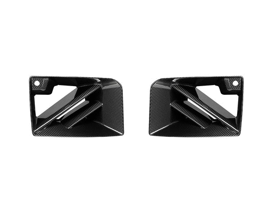 AutoTecknic Dry Carbon Corsa Front Bumper Lower Vent Set - G87 M2