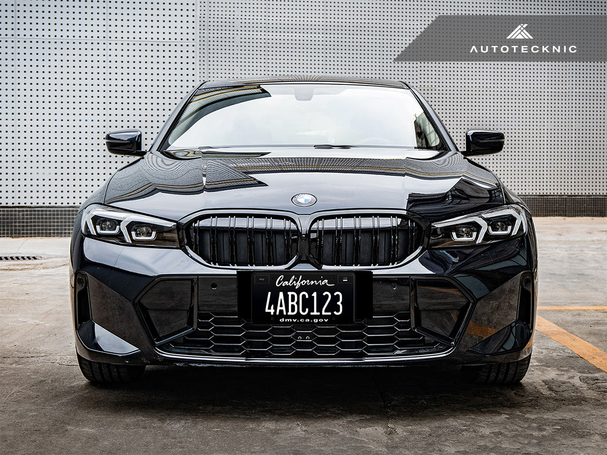 AutoTecknic Dual-Slats Gloss Black Front Grille - G20 3-Series LCI - Graveyard Performance