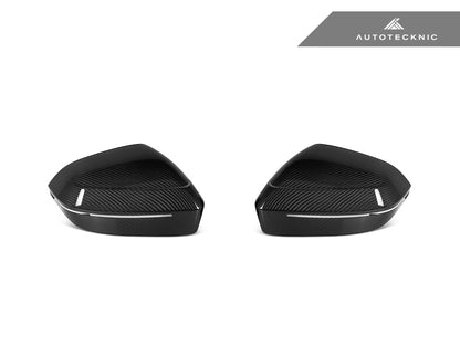 AutoTecknic Dry Carbon Fiber Mirror Cap Set - G60 5-Series | G70 7-Series - Graveyard Performance