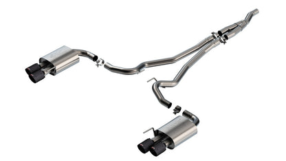 Borla 2024 Ford Mustang 2.3L Ecoboost ATAK Catback Exhaust CF BA w/ Quad Tips - Non-Active - Graveyard Performance