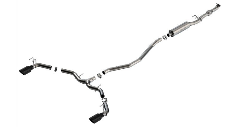 Borla 2023 Integra/22-23 Civic Si 1.5L 4 CYL. MT FWD 4DR 2.50in S-Type Catback Exhaust Black Chrome - Graveyard Performance
