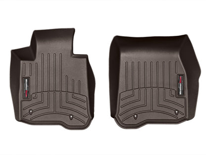 WeatherTech 2014+ BMW 4-Series Front FloorLiner - Cocoa - Graveyard Performance